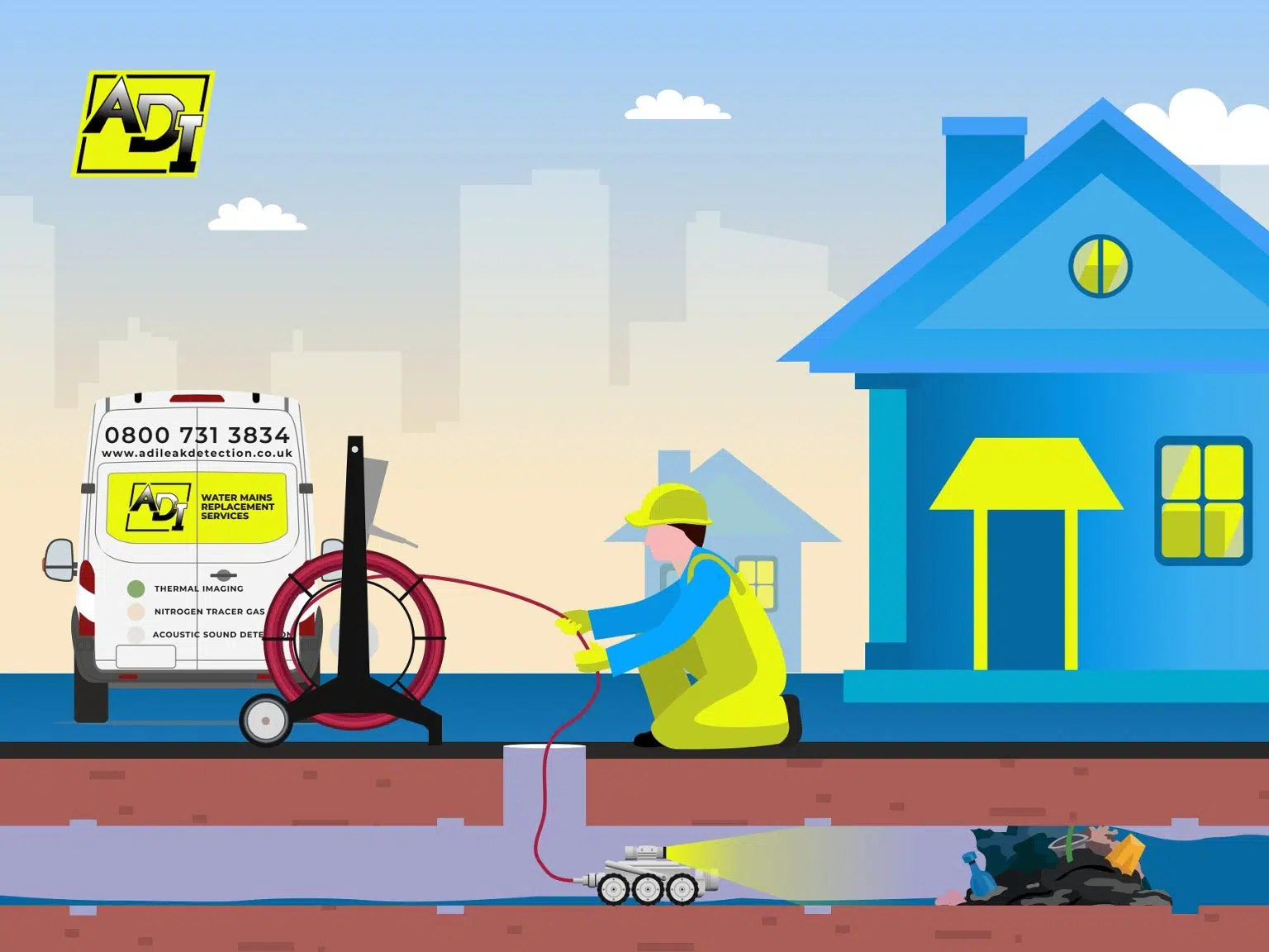 Drainage CCTV Surveys & Investigations Egham